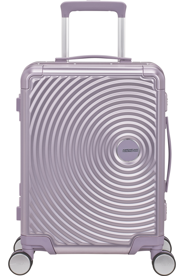 Mala de Cabine 55cm 4 Rodas em Alumínio Lilás - Soundbox Alu | American Tourister®