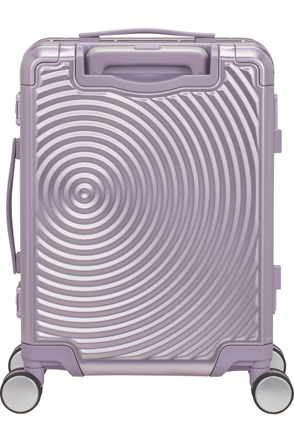 Mala de Cabine 55cm 4 Rodas em Alumínio Lilás - Soundbox Alu | American Tourister®