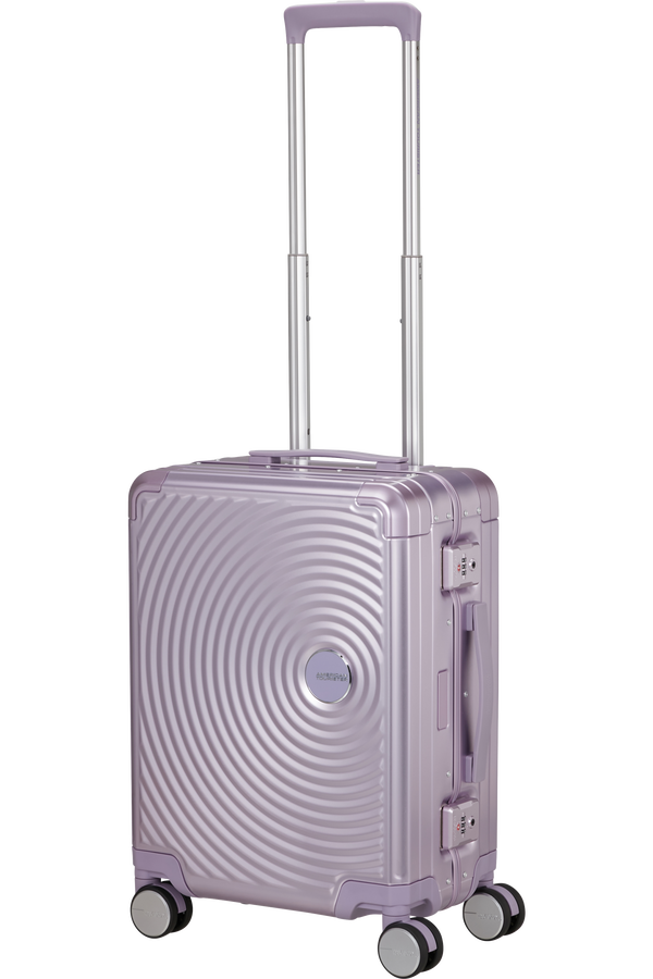 Mala de Cabine 55cm 4 Rodas em Alumínio Lilás - Soundbox Alu | American Tourister®