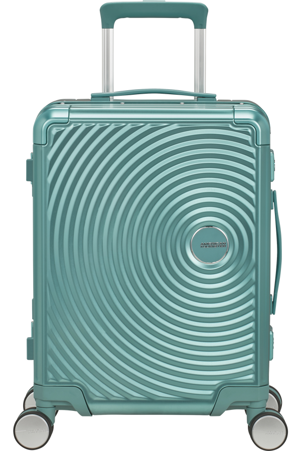 Mala de Cabine 55cm 4 Rodas em Alumínio Turquesa - Soundbox Alu | American Tourister®