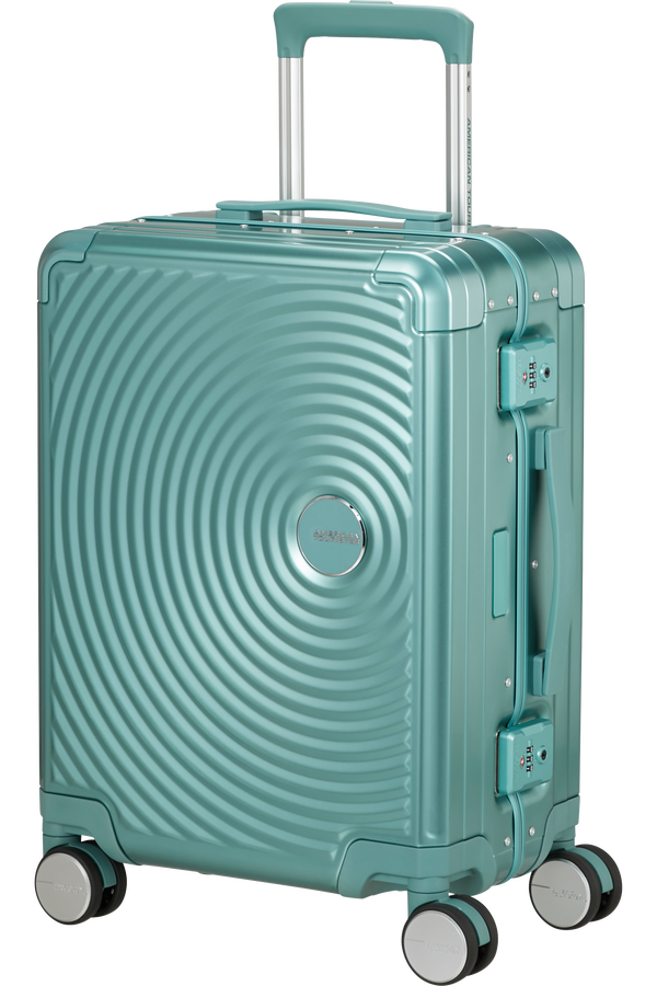 Mala de Cabine 55cm 4 Rodas em Alumínio Turquesa - Soundbox Alu | American Tourister®