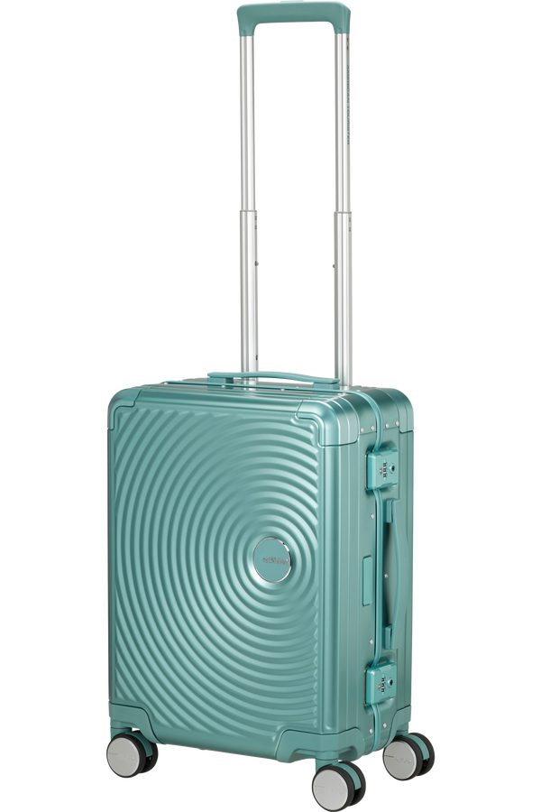 Mala de Cabine 55cm 4 Rodas em Alumínio Turquesa - Soundbox Alu | American Tourister®
