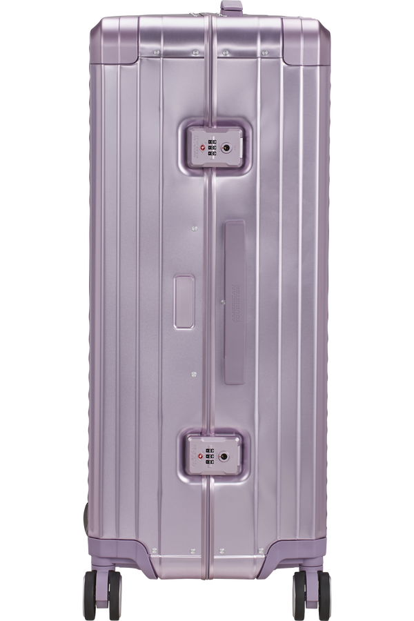 Mala de Viagem Grande 77cm 4 Rodas em Alumínio Lilás - Soundbox Alu | American Tourister®