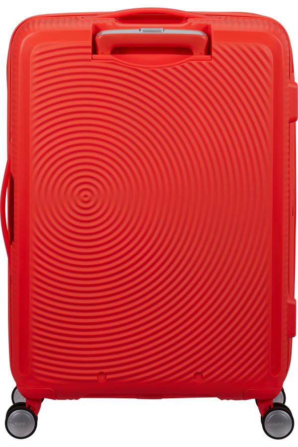 Mala de Viagem Média 67cm Expansível 4 Rodas Laranja Néon - Soundbox | American Tourister®