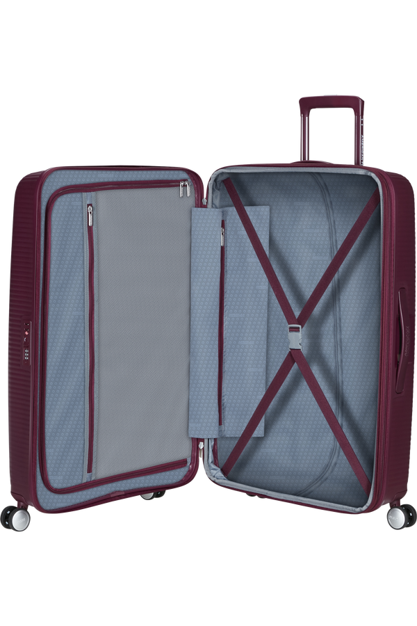 Mala de Viagem Grande 77cm Expansível 4 Rodas Cereja Silvestre - Soundbox | American Tourister®