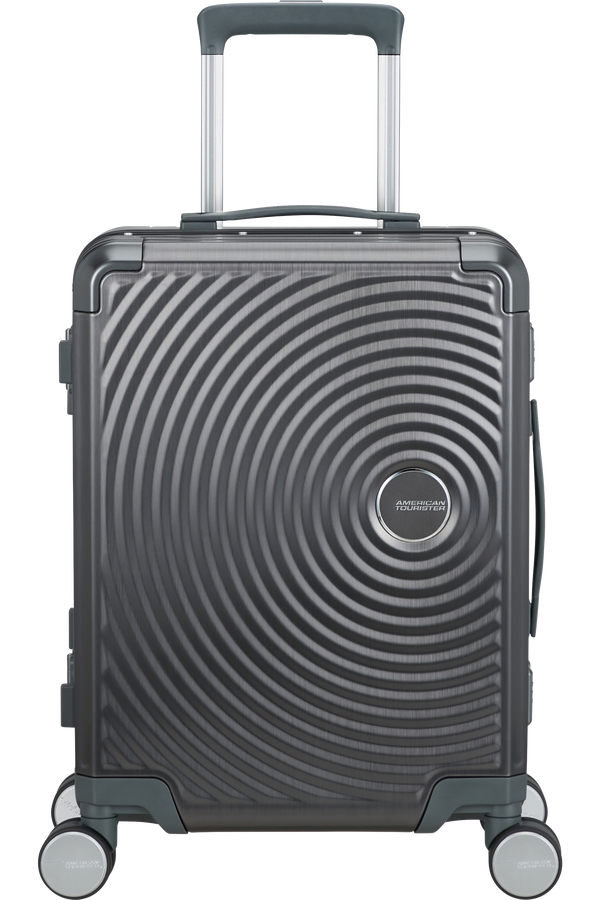 Mala de Cabine 55cm 4 Rodas em Alumínio Antracite - Soundbox Alu | American Tourister®