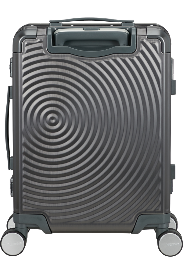 Mala de Cabine 55cm 4 Rodas em Alumínio Antracite - Soundbox Alu | American Tourister®