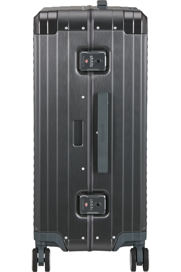 Mala de Viagem Média 68cm 4 Rodas em Alumínio Antracite - Soundbox Alu | American Tourister®