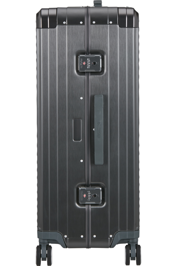 Mala de Viagem Grande 77cm 4 Rodas em Alumínio Antracite - Soundbox Alu | American Tourister®