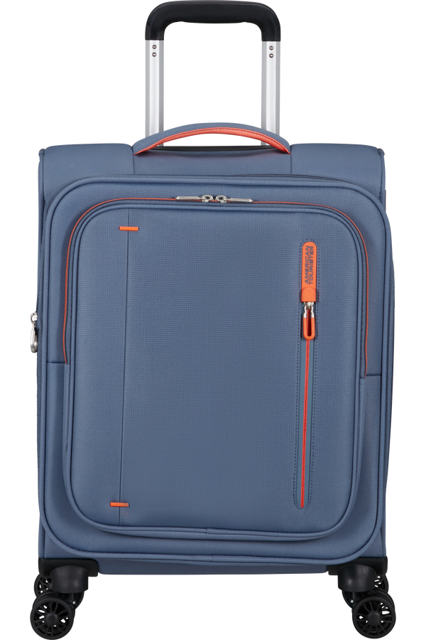 Mala de Cabine 55cm Expansível 4 Rodas Azul-Pedra - CloudRider | American Tourister®