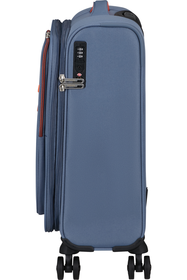 Mala de Cabine 55cm Expansível 4 Rodas Azul-Pedra - CloudRider | American Tourister®
