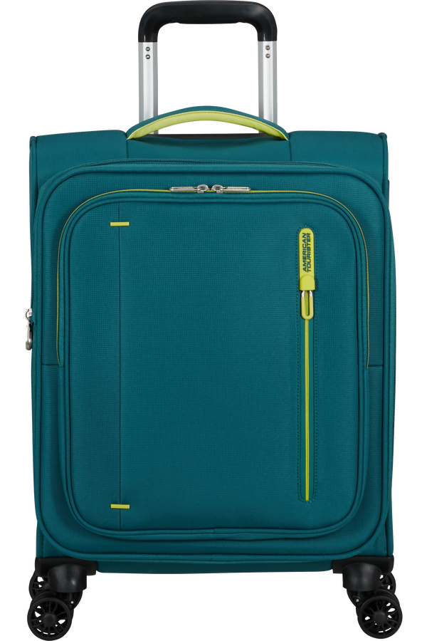 Mala de Cabine 55cm Expansível 4 Rodas Verde-Petróleo - CloudRider | American Tourister®