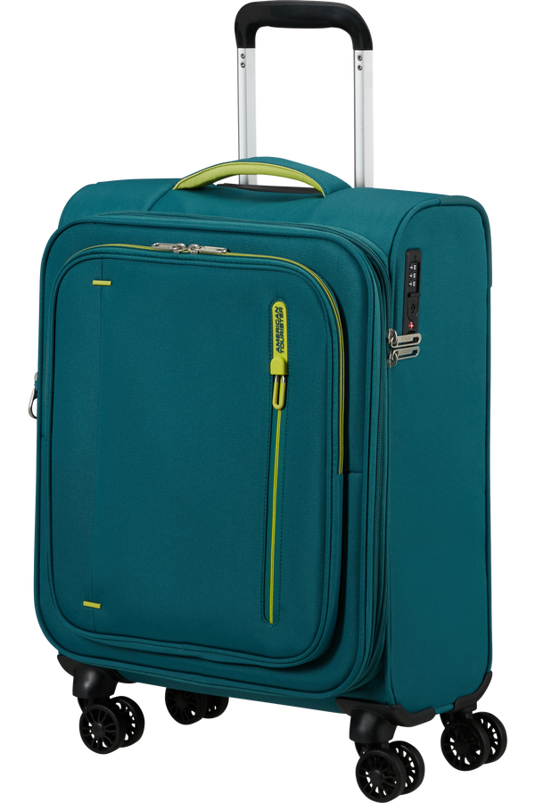 Mala de Cabine 55cm Expansível 4 Rodas Verde-Petróleo - CloudRider | American Tourister®