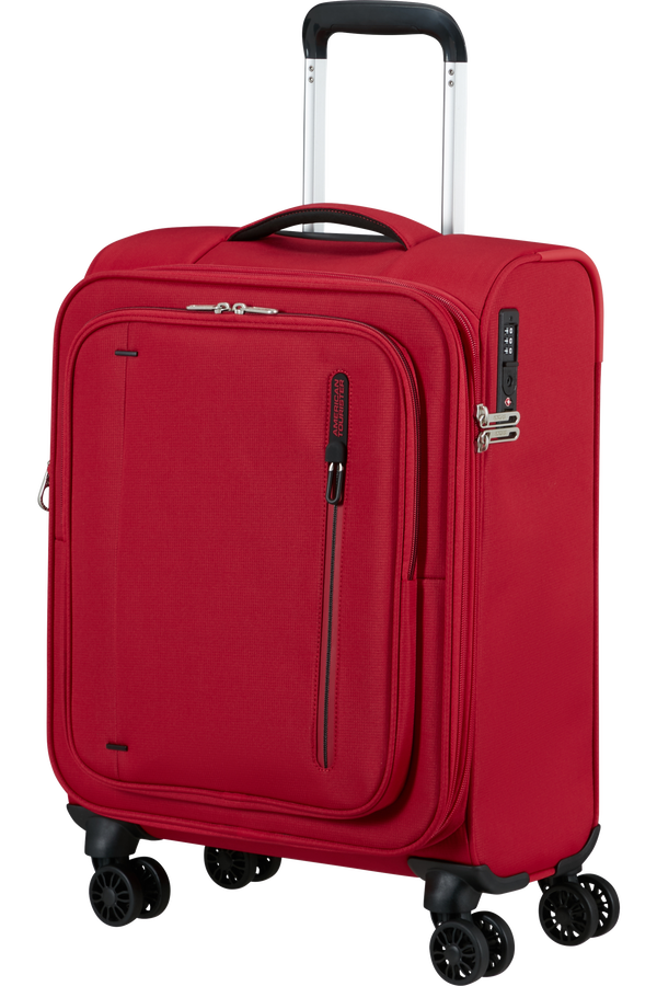 Mala de Cabine 55cm Expansível 4 Rodas Vermelho Astral - CloudRider | American Tourister®