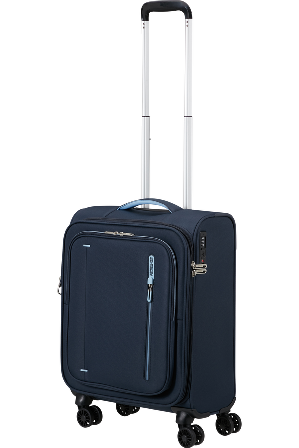 Mala de Cabine 55cm Expansível 4 Rodas Azul-Marinho - CloudRider | American Tourister®