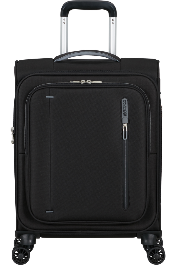 Mala de Cabine 55cm Expansível 4 Rodas Preta - CloudRider | American Tourister®