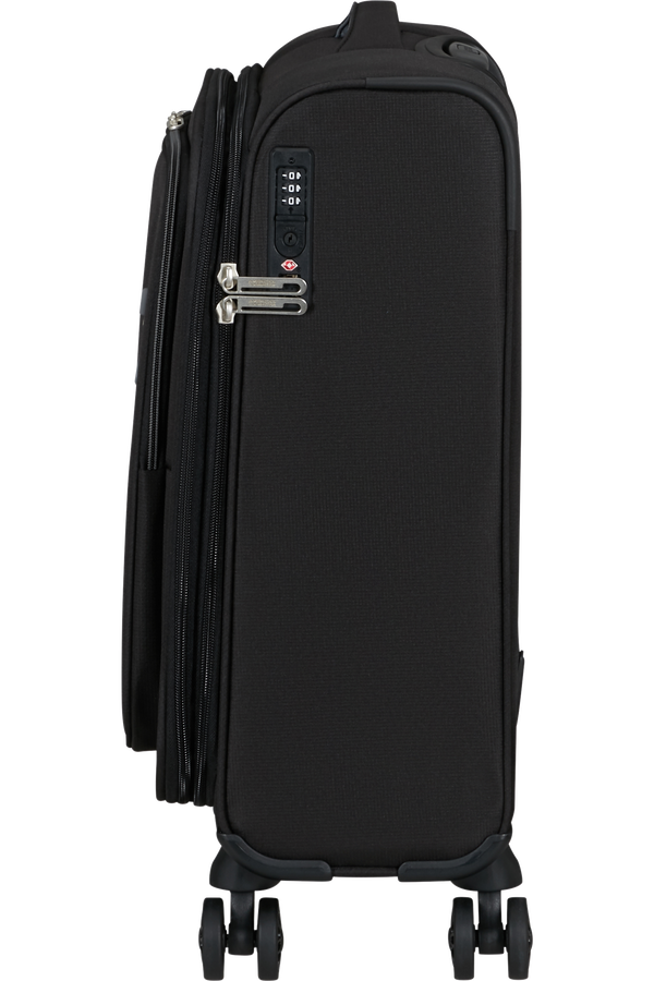 Mala de Cabine 55cm Expansível 4 Rodas Preta - CloudRider | American Tourister®