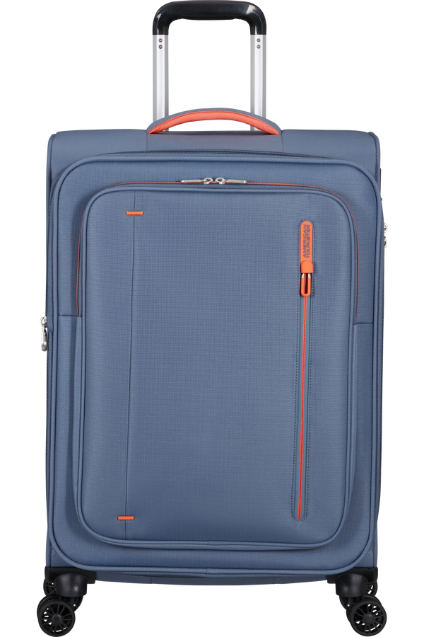 Mala de Viagem Média 67cm Expansível 4 Rodas Azul-Pedra - CloudRider | American Tourister®