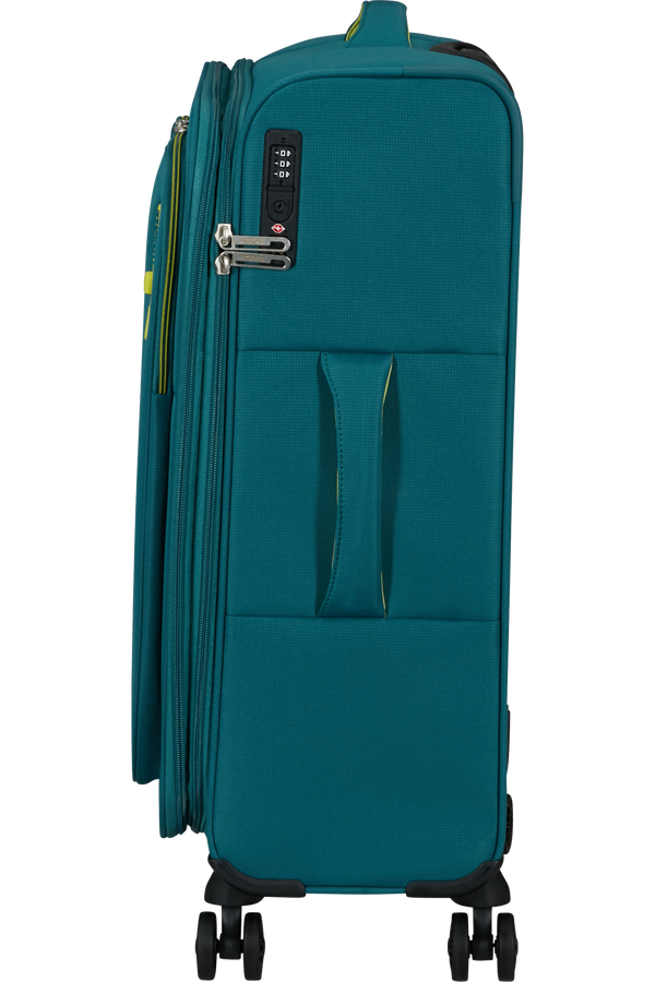 Mala de Viagem Média 67cm Expansível 4 Rodas Verde-Petróleo - CloudRider | American Tourister®