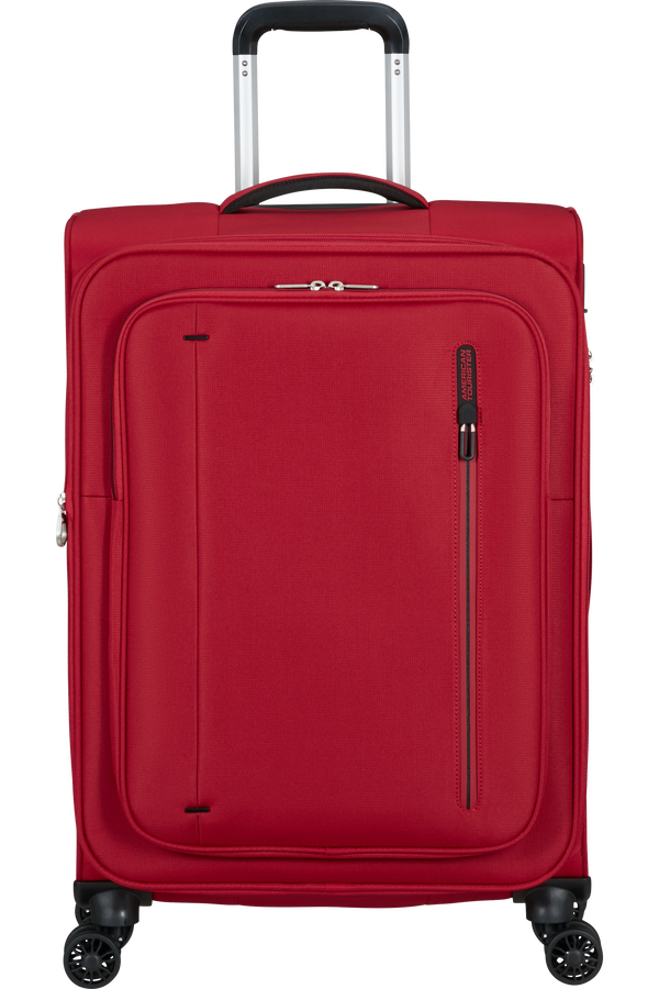 Mala de Viagem Média 67cm Expansível 4 Rodas Vermelho Astral - CloudRider | American Tourister®