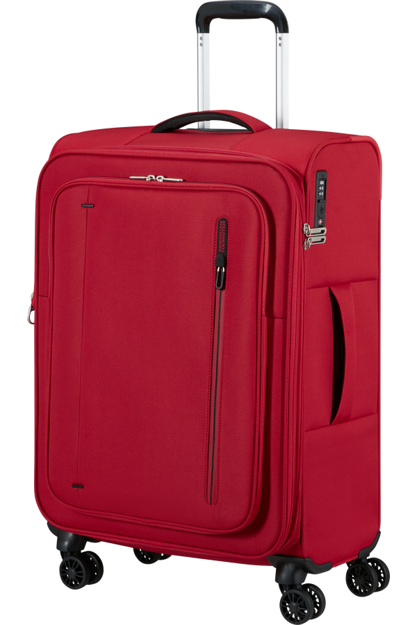 Mala de Viagem Média 67cm Expansível 4 Rodas Vermelho Astral - CloudRider | American Tourister®