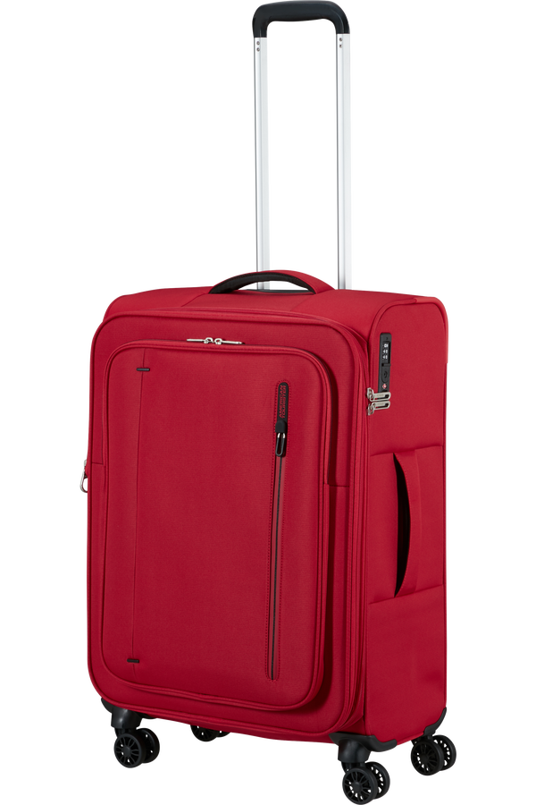 Mala de Viagem Média 67cm Expansível 4 Rodas Vermelho Astral - CloudRider | American Tourister®