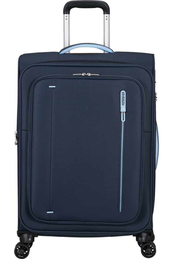 Mala de Viagem Média 67cm Expansível 4 Rodas Azul-Marinho - CloudRider | American Tourister®