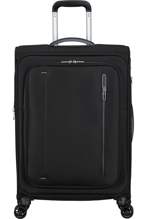 Mala de Viagem Média 67cm Expansível 4 Rodas Preta - CloudRider | American Tourister®