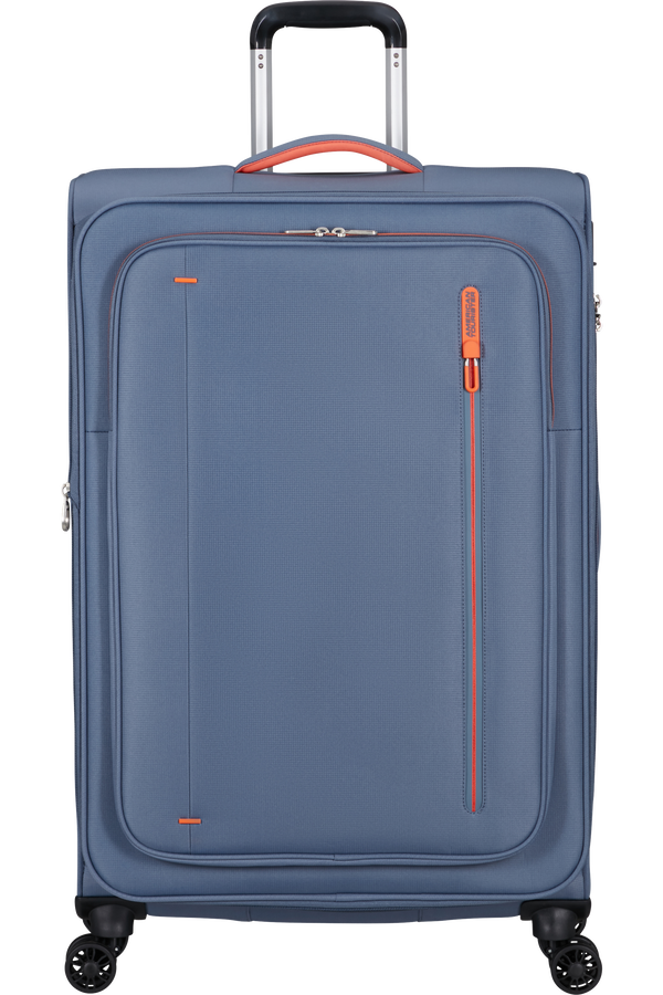 Mala de Viagem Grande 77cm cm Expansível 4 Rodas Azul-Pedra - CloudRider | American Tourister®