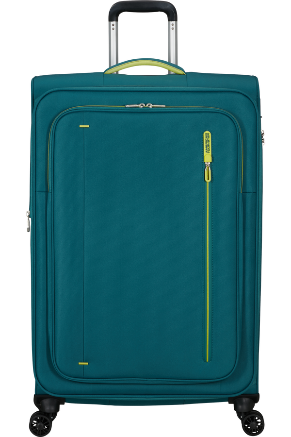 Mala de Viagem Grande 77cm cm Expansível 4 Rodas Verde-Petróleo - CloudRider | American Tourister®