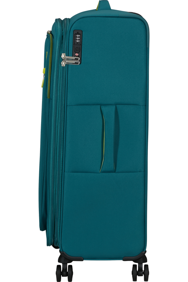 Mala de Viagem Grande 77cm cm Expansível 4 Rodas Verde-Petróleo - CloudRider | American Tourister®