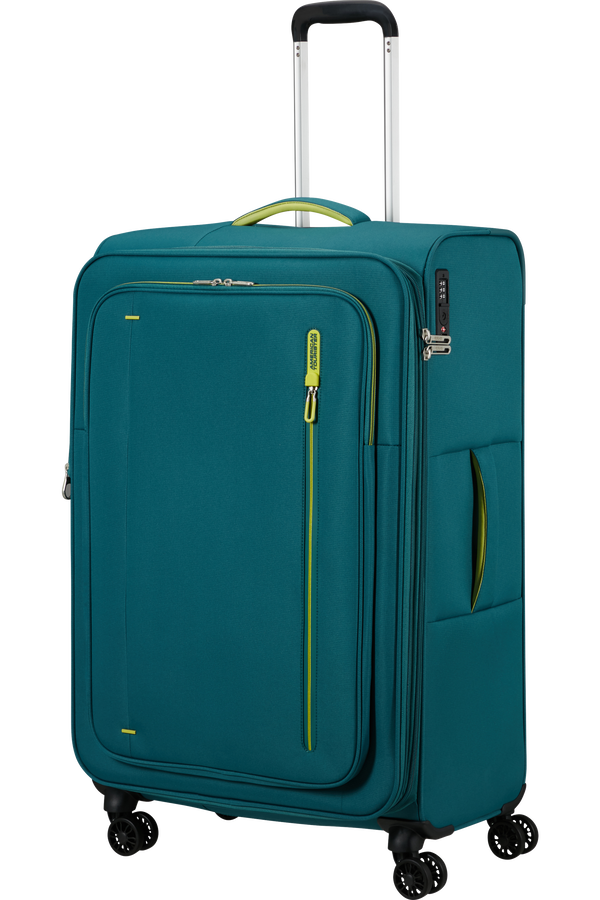 Mala de Viagem Grande 77cm cm Expansível 4 Rodas Verde-Petróleo - CloudRider | American Tourister®
