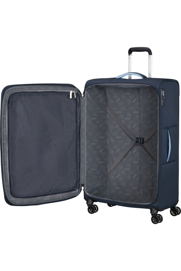 Mala de Viagem Grande 77cm cm Expansível 4 Rodas Azul-Marinho - CloudRider | American Tourister®