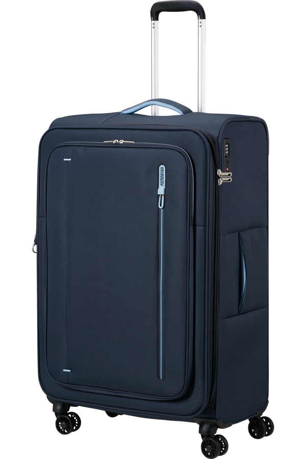 Mala de Viagem Grande 77cm cm Expansível 4 Rodas Azul-Marinho - CloudRider | American Tourister®