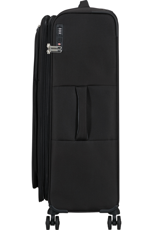 Mala de Viagem Grande 77cm cm Expansível 4 Rodas Preta - CloudRider | American Tourister®
