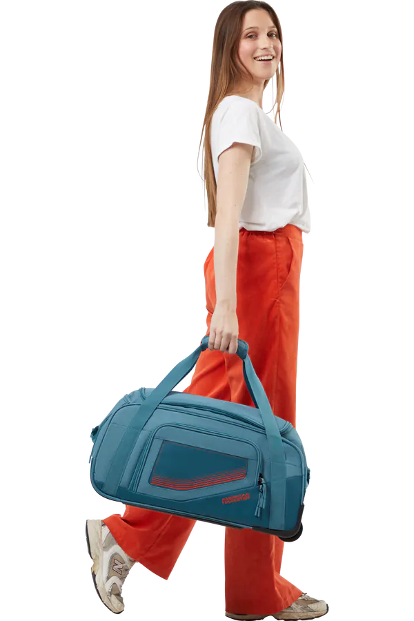 Saco de Viagem com Rodas S Verde-Petróleo - City Racer | American Tourister