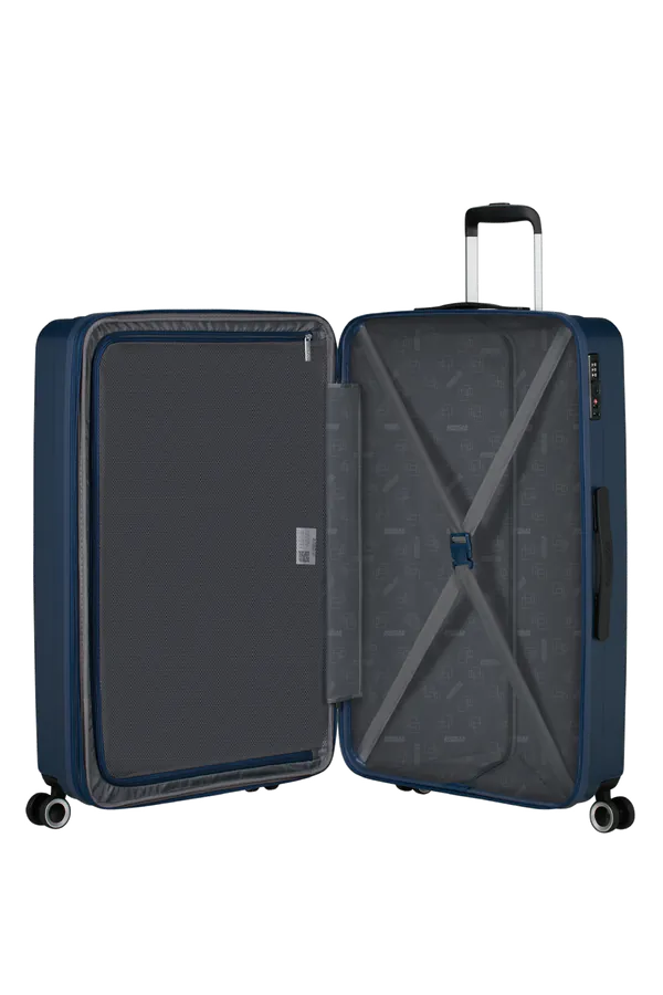 Mala de Viagem Grande 76cm Expansível 4 Rodas Azul-Escuro - AeroJoy | American Tourister