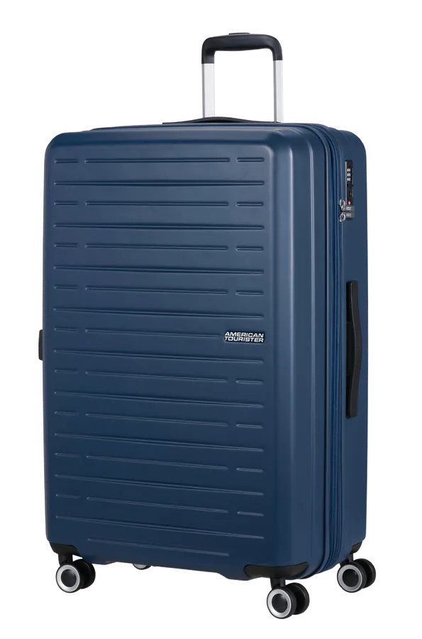 Mala de Viagem Grande 76cm Expansível 4 Rodas Azul-Escuro - AeroJoy | American Tourister