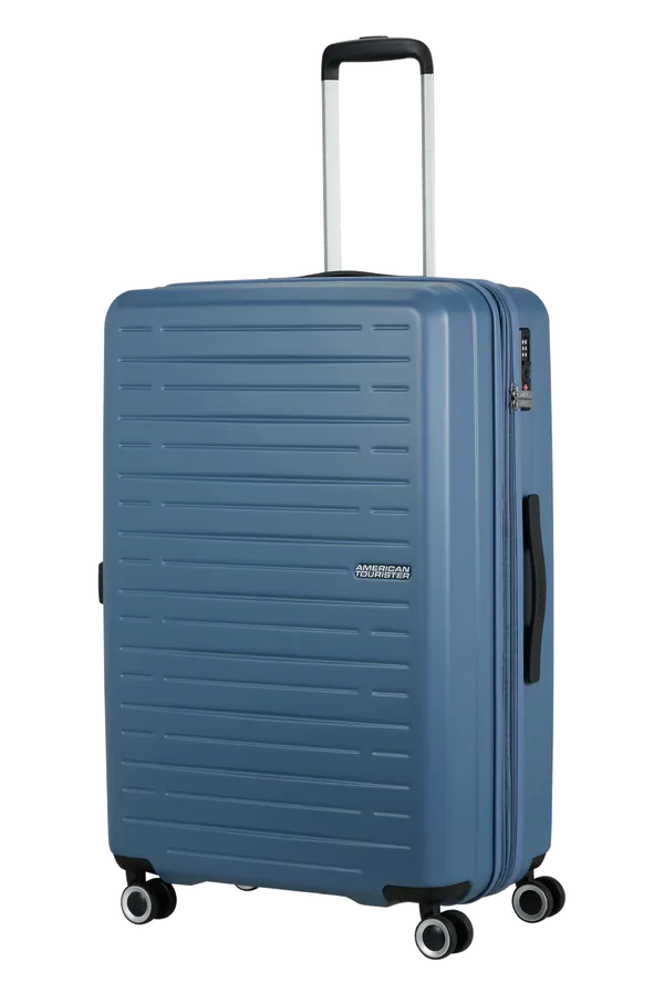 Mala de Viagem Grande 76cm Expansível 4 Rodas Azul-Coroa - AeroJoy | American Tourister
