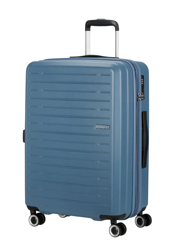 Mala de Viagem Média 66cm Expansível 4 Rodas Azul-Coroa - AeroJoy | American Tourister