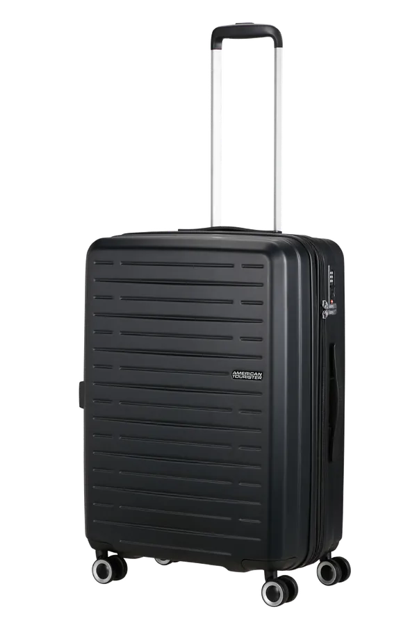 Mala de Viagem Média 66cm Expansível 4 Rodas Preta - AeroJoy | American Tourister