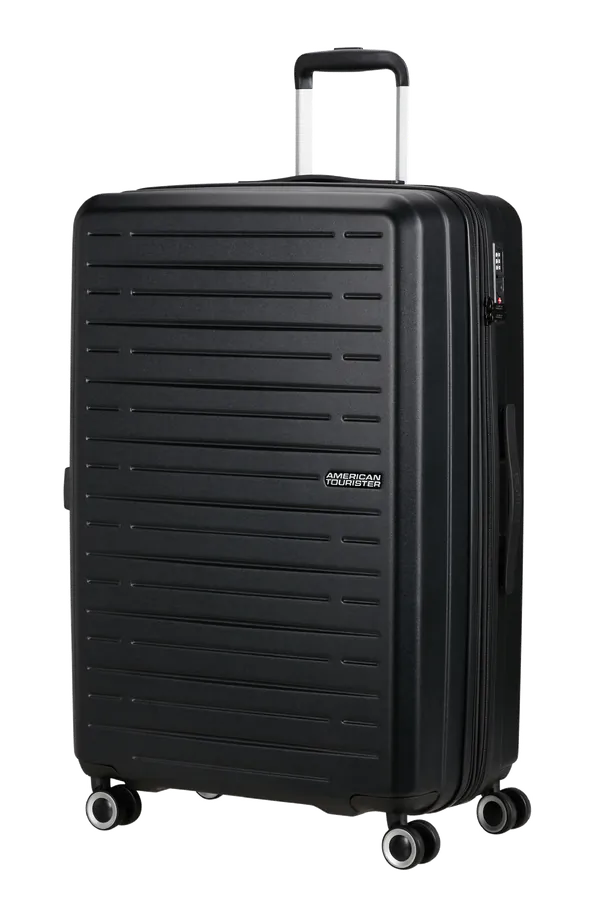 Mala de Viagem Grande 76cm Expansível 4 Rodas Preta - AeroJoy | American Tourister