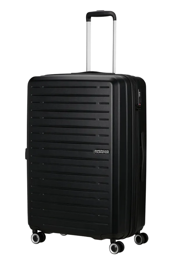 Mala de Viagem Grande 76cm Expansível 4 Rodas Preta - AeroJoy | American Tourister