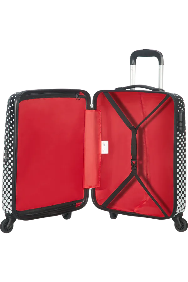 Mala de Cabine 55cm 4 Rodas Minnie Polka Dots - Disney Legends | American Tourister®