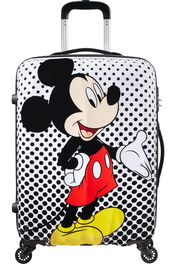 Mala de Viagem Média 65cm 4 Rodas Mickey Polka Dots - Disney Legends | American Tourister®