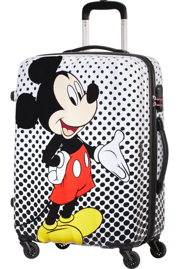 Mala de Viagem Média 65cm 4 Rodas Mickey Polka Dots - Disney Legends | American Tourister®