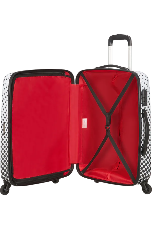 Mala de Viagem Média 65cm 4 Rodas Mickey Polka Dots - Disney Legends | American Tourister®