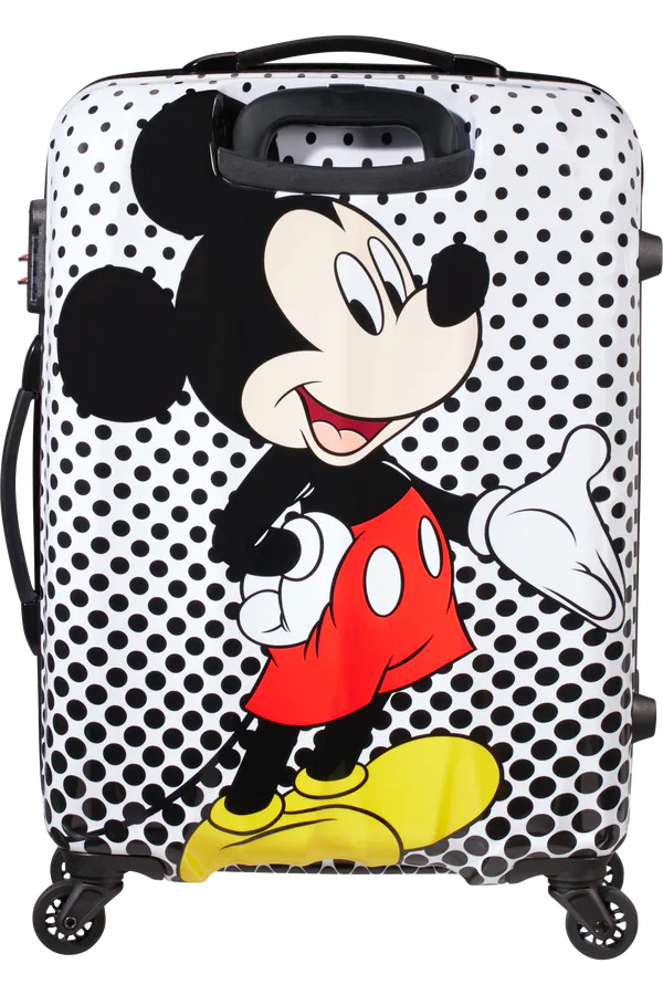 Mala de Viagem Média 65cm 4 Rodas Mickey Polka Dots - Disney Legends | American Tourister®