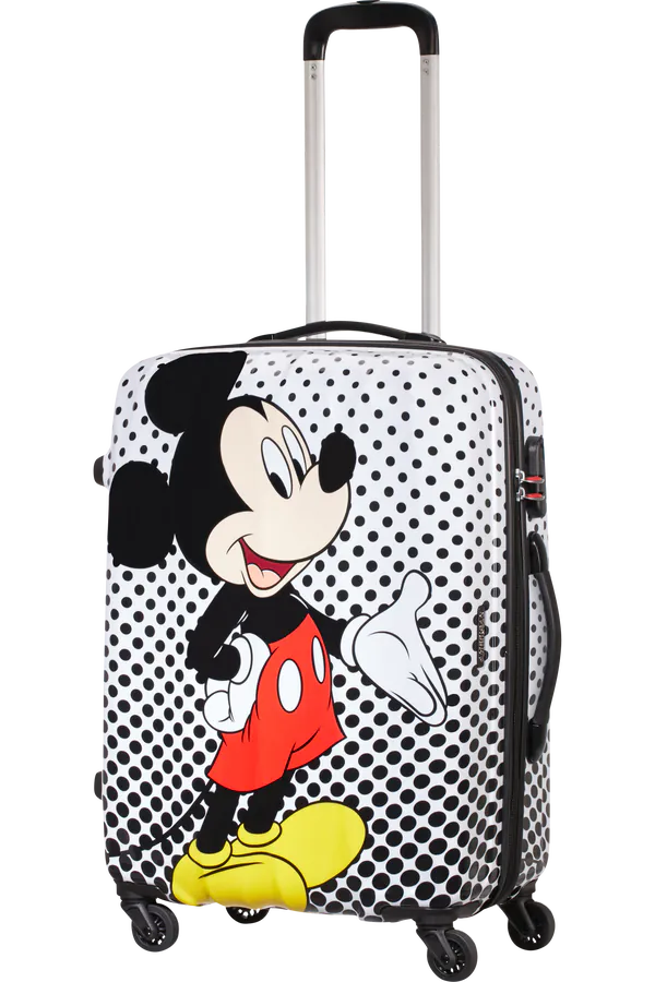 Mala de Viagem Média 65cm 4 Rodas Mickey Polka Dots - Disney Legends | American Tourister®
