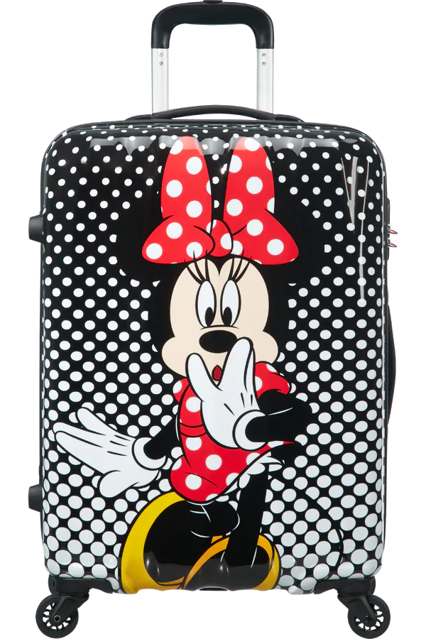 Mala de Viagem Média 65cm 4 Rodas Minnie Polka Dots - Disney Legends | American Tourister®